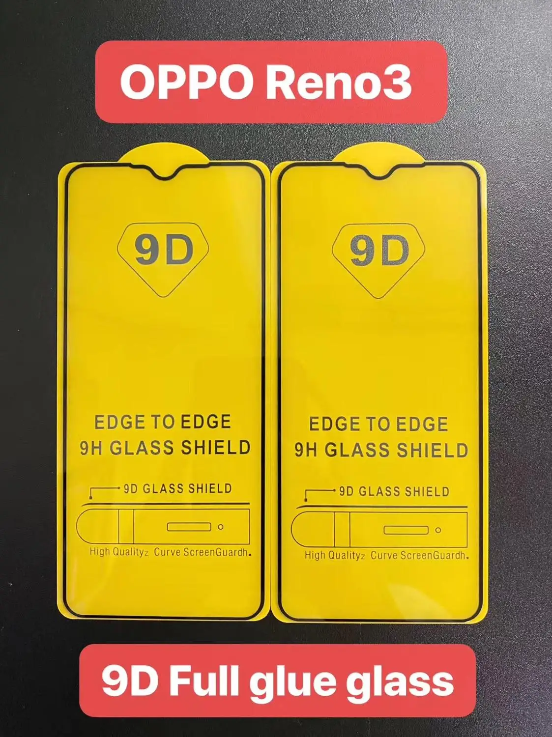 9D полное клеевое Покрытие Закаленное стекло для OPPO RENO 3 Защита экрана Полное