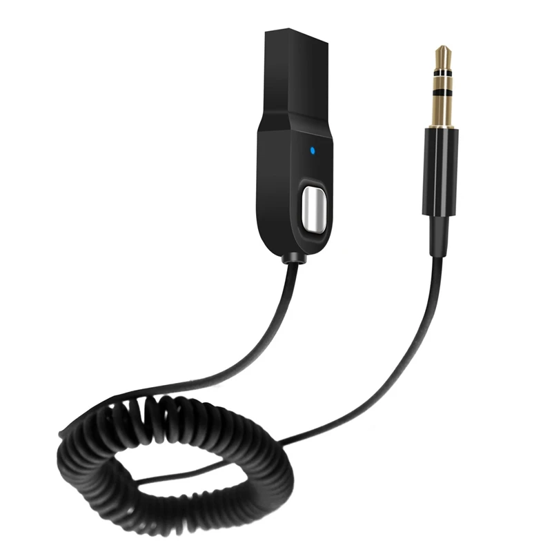 

Aux Bluetooth Adapter For Car Usb Wireless Audio Bluetooth 5.0 Receiver With 3.5Mm Aux For Home Stereo Music Streaming