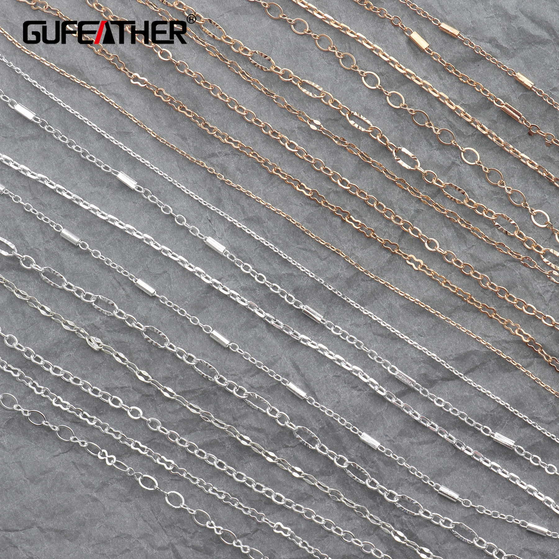 Аксессуары для ювелирных изделий GUFEATHER C42 цепочка ожерелья подвески фурнитура