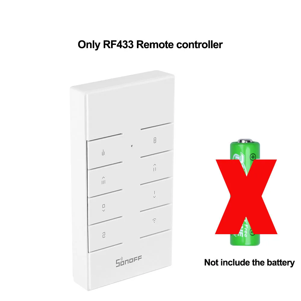 RM433 Remote Only Sonoff T2 США Wifi настенный светильник сенсорный выключатель 1 2 3 банда TX беспроводной 433 МГц RF переключатель с дистанционным управлением панель работа с Alexa Google - Комплект: RM433 Remote Only