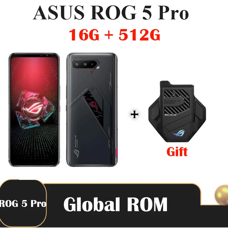 Оригинальная материнская плата ASUS ROG 5 Pro Ultimate Edition телефон Snapdragon888 144 Гц 16GB/18 ГБ + 512