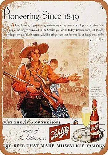 

Metal Sign - Schlitz Beer - Vintage Bar Wall Decorative