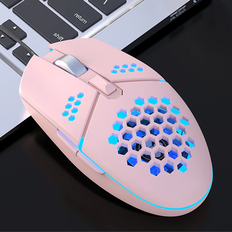 

Мышь игровая Проводная с подсветкой, USB, RGB, с вентилятором