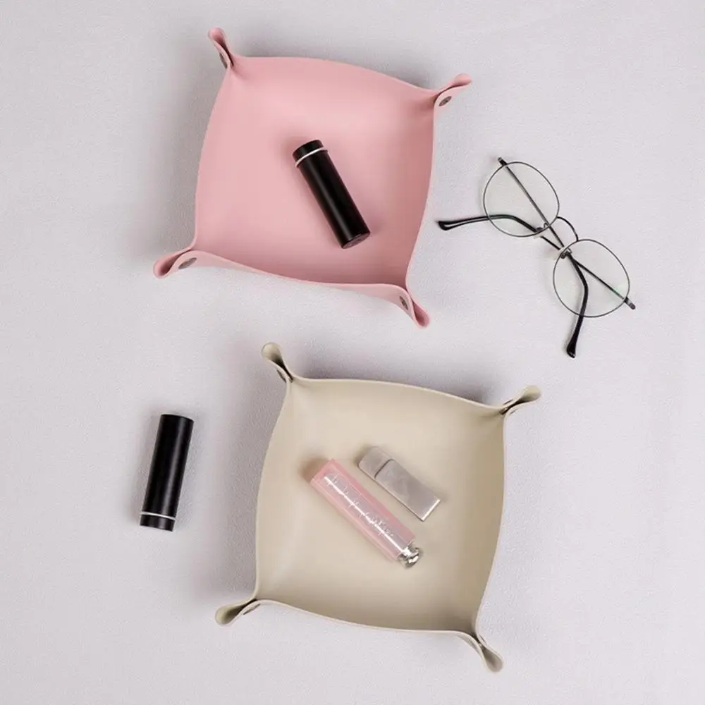 

60% Hot Sales!!! Faux Leather Waterproof Durable Jewelry Cosmetic Tray Key Holder Decoration