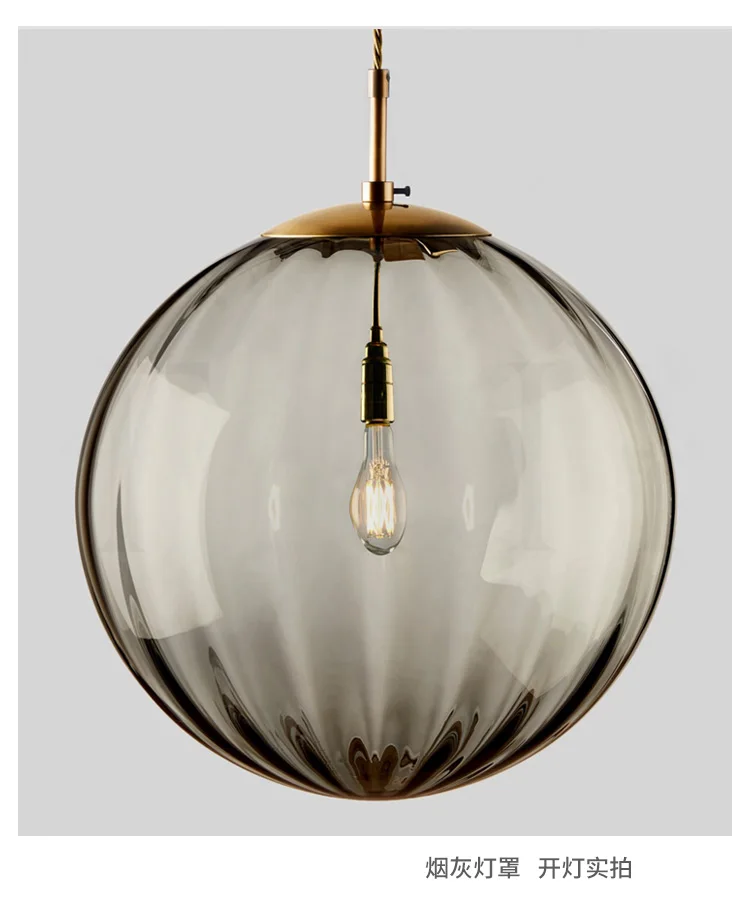 Modern Simple Glass Single Head Hanging Lamp Colorful Creative Individual Designer Pednant Lights Living Room Bedrom Bar Hall