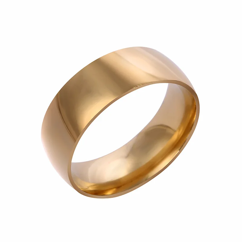 

Stainless Steel Two-Color Arc Ring 2020 New Punk Style Hot Selling Ring