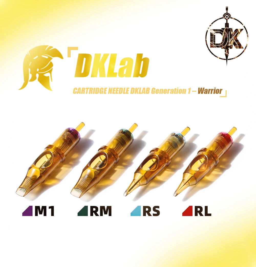 

Tattoo Needle Cartridges,RL RS RM M1 Disposable Sterilized Safety Multi Size Mix Tattoo Needle,DKLAB Warrior
