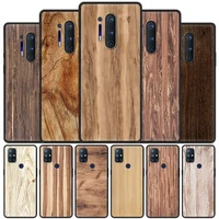For OnePlus Nord 7Pro Case For One Plus N10 Pro n100 Full Protection Soft Phone Cover ShellTexture Wood Funda