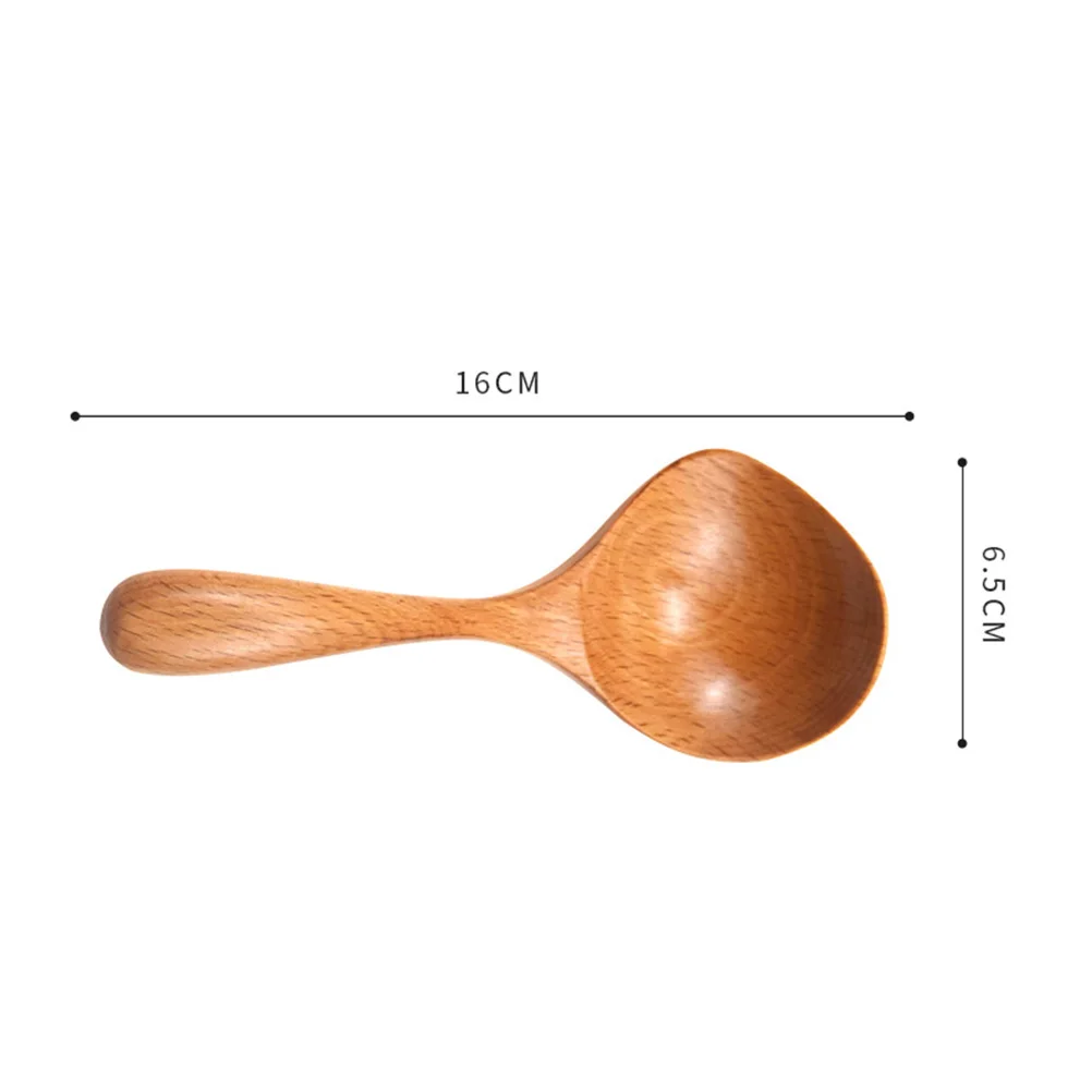 Деревянная ложка для риса с носиком в японском стиле каши и супа кухонная утварь