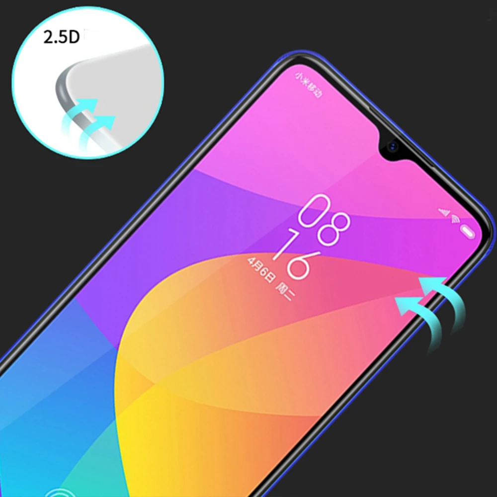 Для Xiaomi mi A3 A 3 Закаленное стекло Полное покрытие экрана Защитное стекло для mi 9 Lite CC9 CC 9e Защитное стекло для экрана Защита
