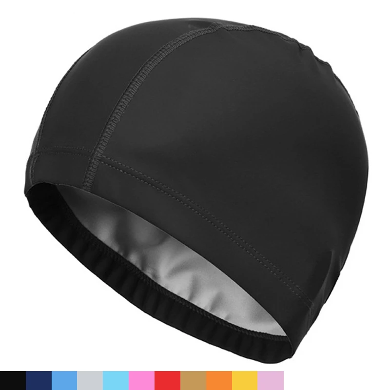 2020, эластичная Водонепроницаемая шапка из полиуретановой ткани для защиты ушей, с длинными волосами, спортивная шапка для бассейна, шапка д...