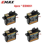 Цифровой мини-сервопривод Emax ES9051 4,3g для радиоуправляемой модели, 4 шт.лот