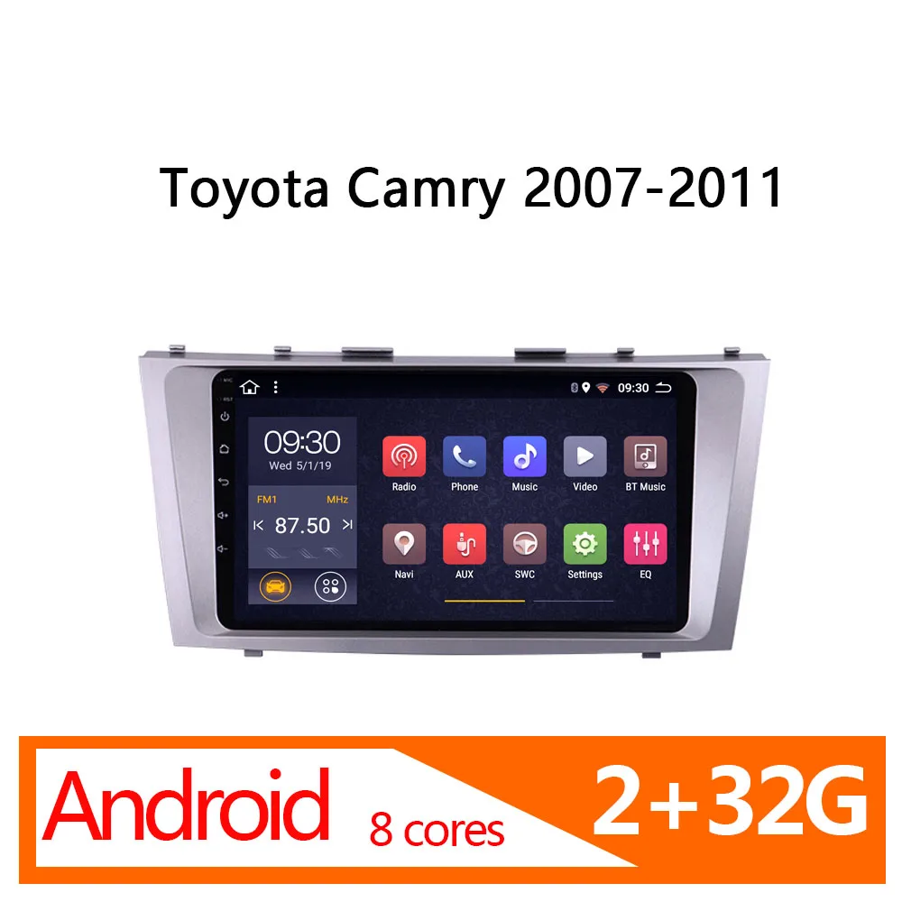 Автомагнитола coche android 2 32 ГБ 8 ядер для Toyota Camry 2007 2008 2009 2010 2011 1 din|Автомагнитолы| |