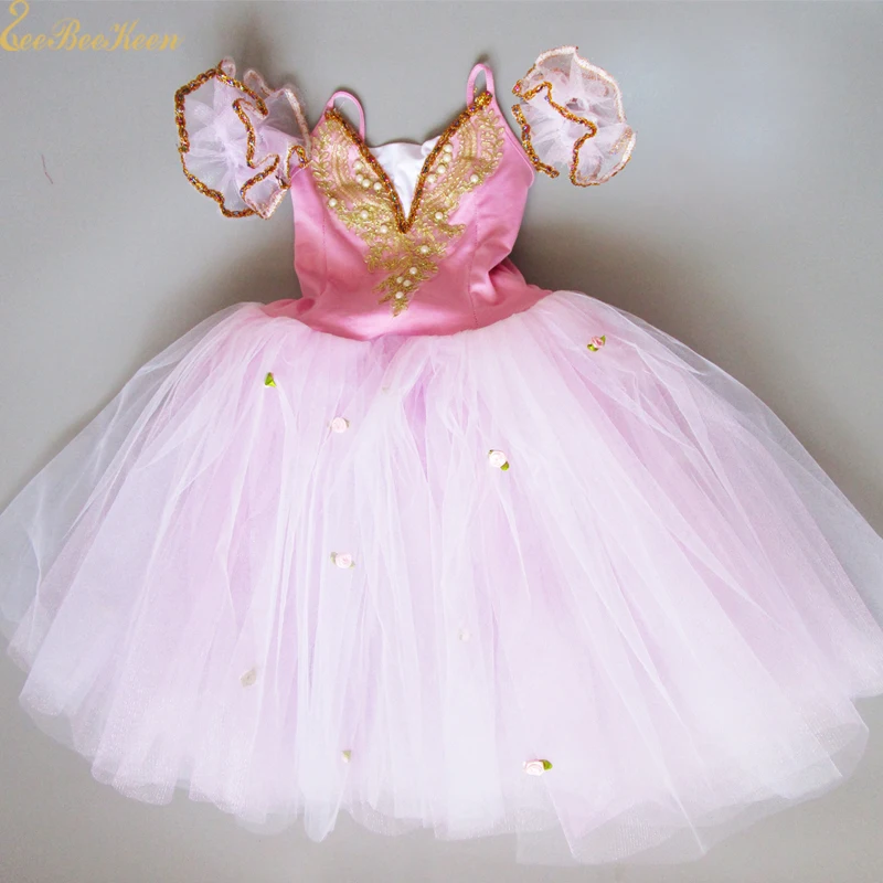 

Bailarina Long Tutu Girls Ballet Leotards For Adult Ballet Dancewear Ballet Tutu Dress Children Swan Lake Dance Dress Child