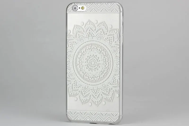 Отличная цена PC чехол для iphone 6 plus 6s 6splus 5 &quotдюймов защитный прозрачный Этнический