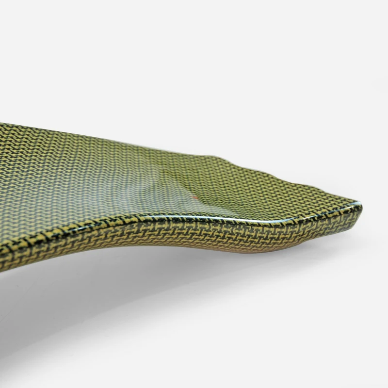 Комплект для тюнинга VRSAR1 желтый кевларовый задний крыльчатый клапан с глянцевой