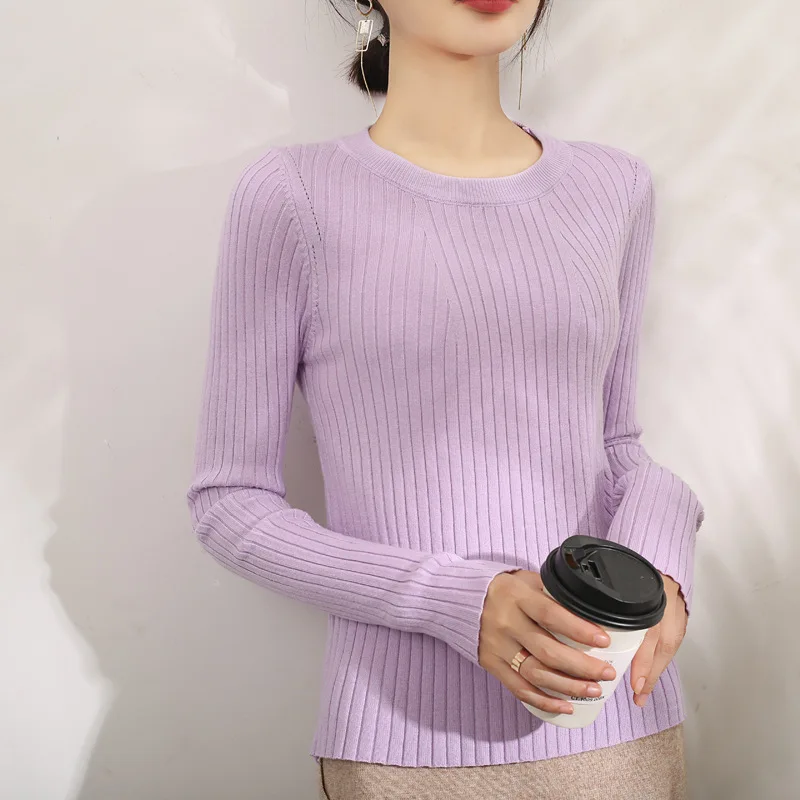 

2020 New Winter Thick Cashmere Sweater Women Round Neck Pullover Jumper Female Knitting Wool Fashion Sweaters