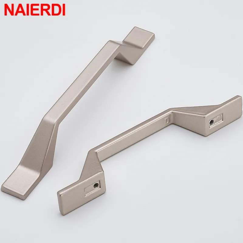 Перламутровые никелевые ручки для шкафа NAIERDI выдвижных ящиков из алюминиевого