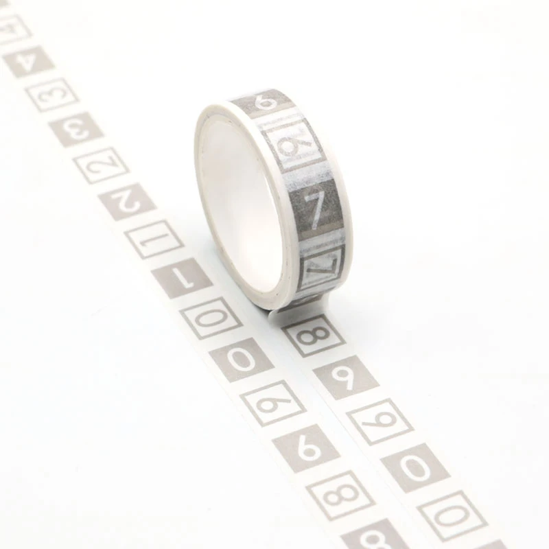 

NEW Numbers Washi Tape Planner Scrapbooking Cute Cinta Adhesiva Decorativa Masking Tape Japanese Stationery