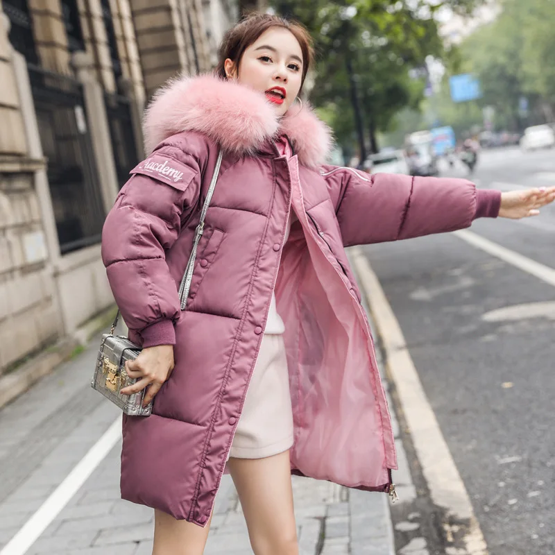 2019 зимняя куртка женская теплая Толстая Женские куртки Новая мода с капюшоном