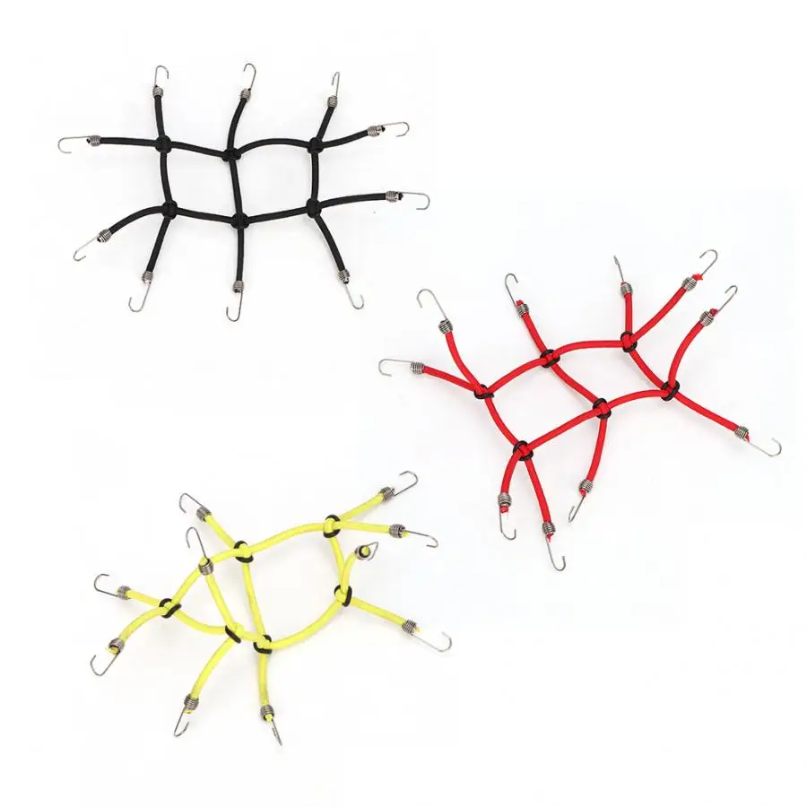 1/10 RC гусеничная мини эластичная багажная сетка с крючками Резиновая лента для