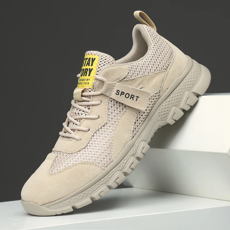 

Sneakers Men Shoes lace up Lightweight Mesh Sport Shoes Men Sneakers breathable Brand flats Walking Shoes men Zapatillas Hombre