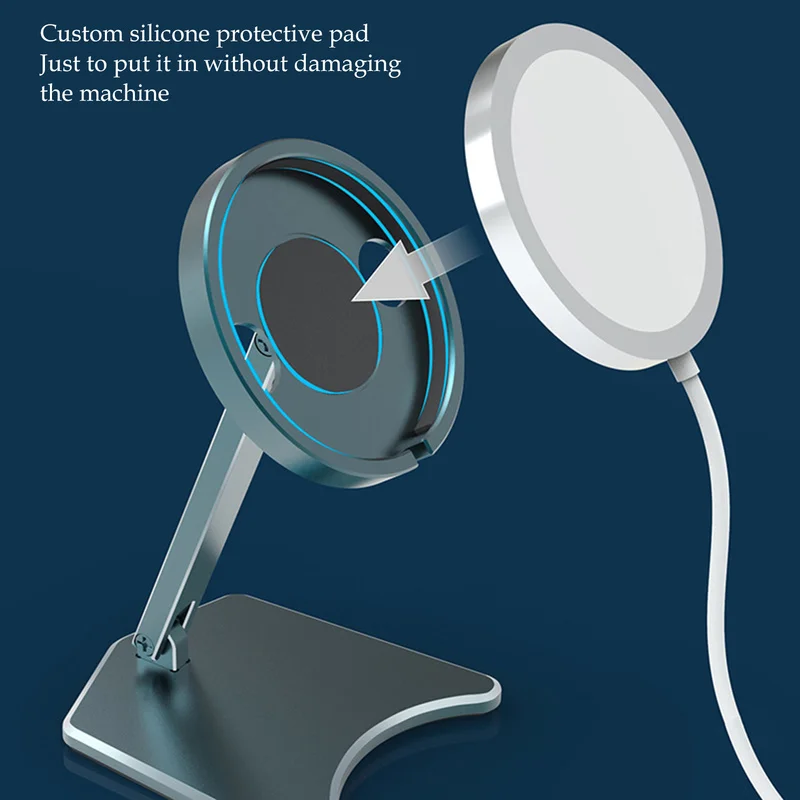 Wireless Phone Folding Stand Holder Rotating Holder for Iphone 12 Wireless Charger Folding Stand Holder