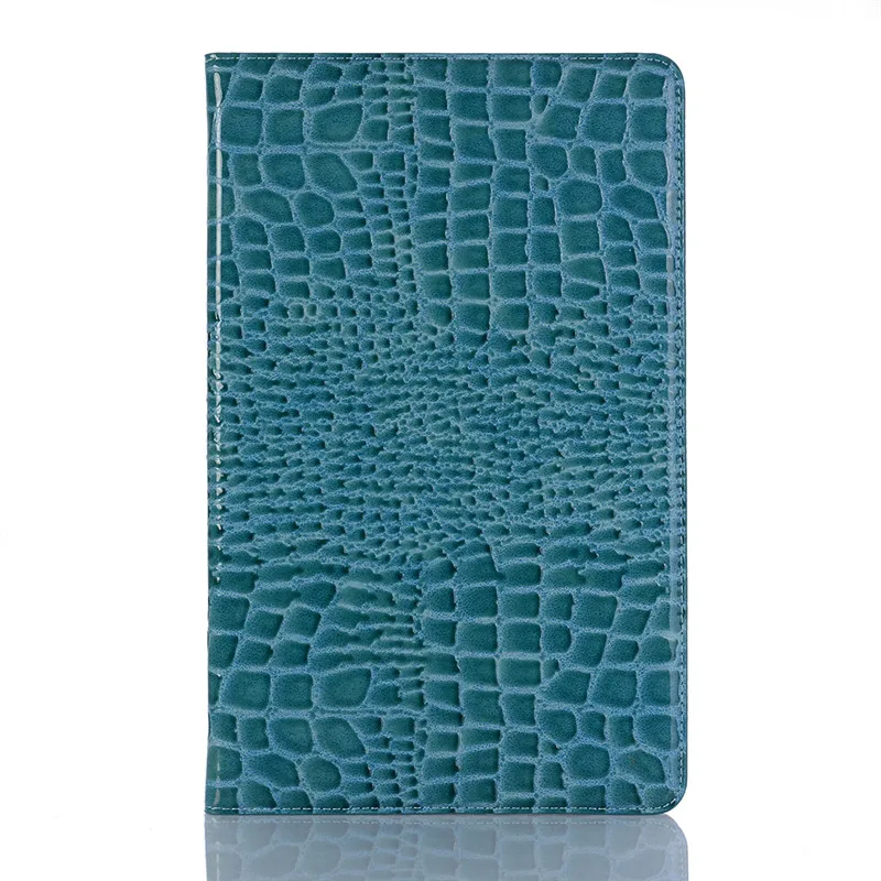 Чехол-подставка для Samsung Galaxy Tab A 8,0 T290 SM-T290 T295 T297 S-Pen cover TabA 8 из крокодиловой кожи, жесткий чехол для планшета - Цвет: blue