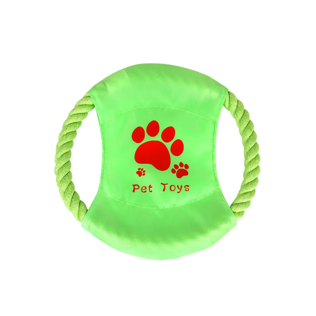 

7pc Dog Toy Chews Cotton Rope Knot Ball Grinding Teeth Pet Toys Large Dogs Outdoor Traning Fun Playing Green Rope Ball Toy