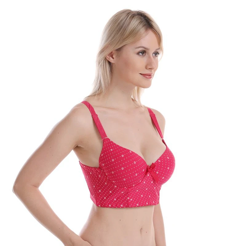 Beauwear сексуальные бюстгальтеры пуш ап в горошек длинная линия с подкладкой на
