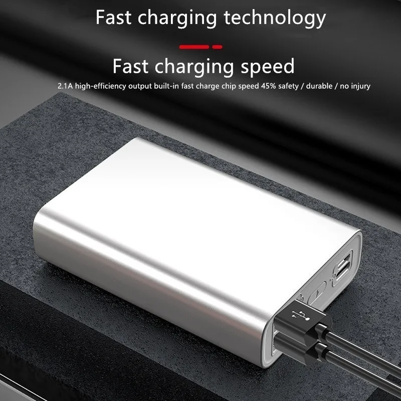portable large capacity 80000mah mini power bank with flashlight 2usb fast charging external battery for iphone xiaomi samsung free global shipping