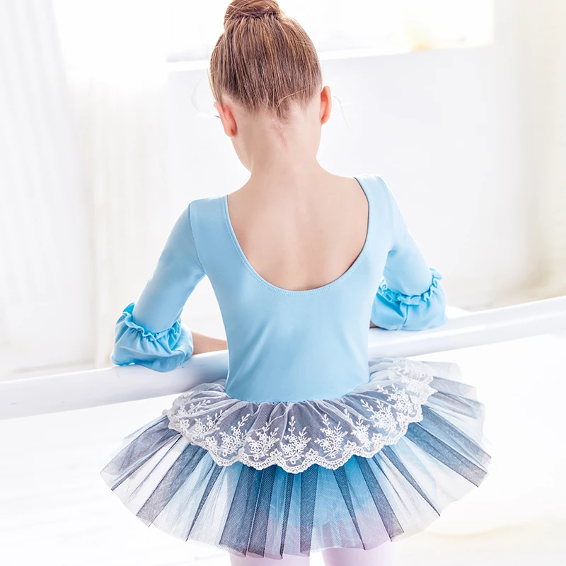 Балетное платье-пачка для девочек балетные костюмы с коротким рукавом мягкая