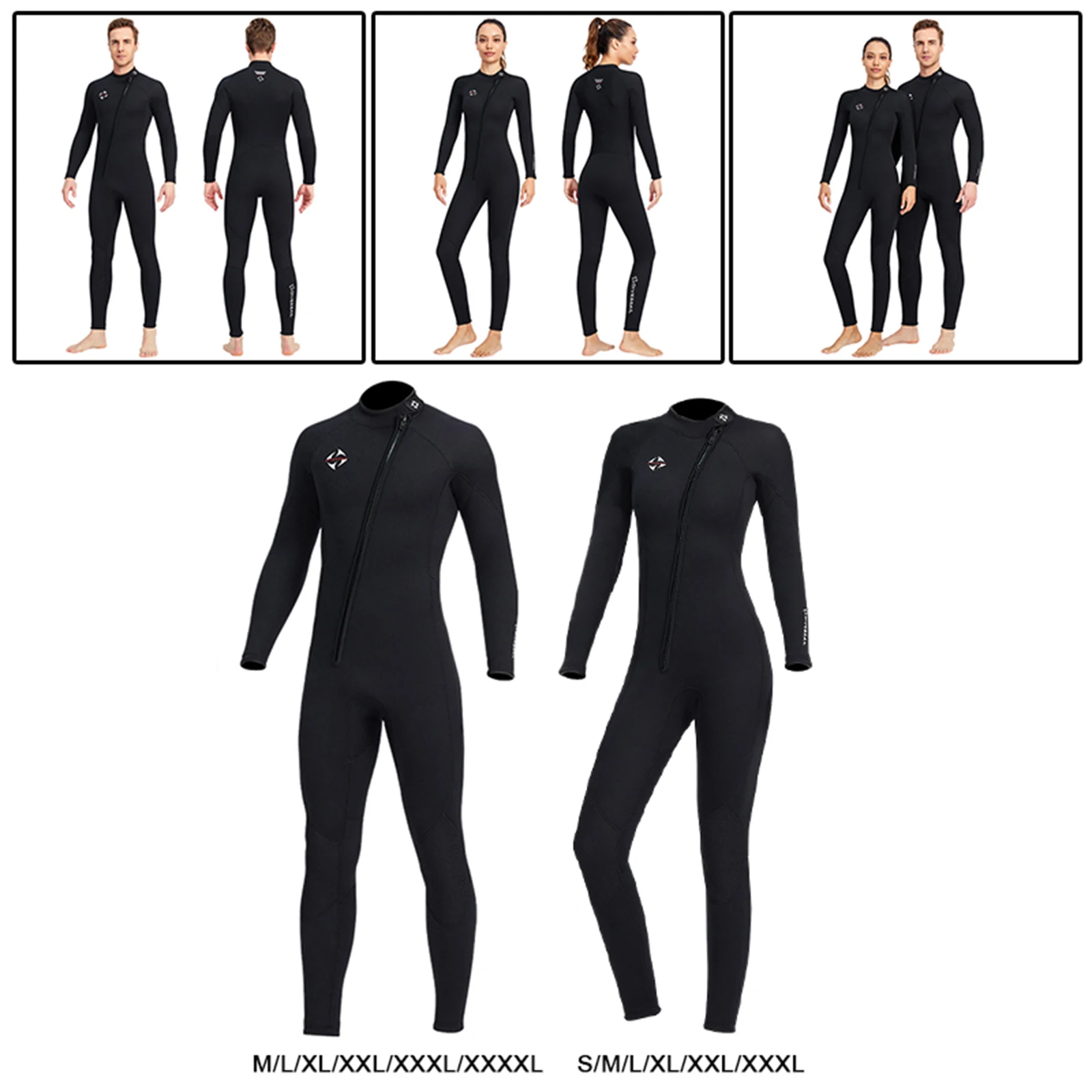 

3mm Neoprene Diving Wetsuit 4 Way Stretchy Front Zip Wet Suit Dive Skin UV Protect Swimwear Snorkeling Surfing Diving Suit