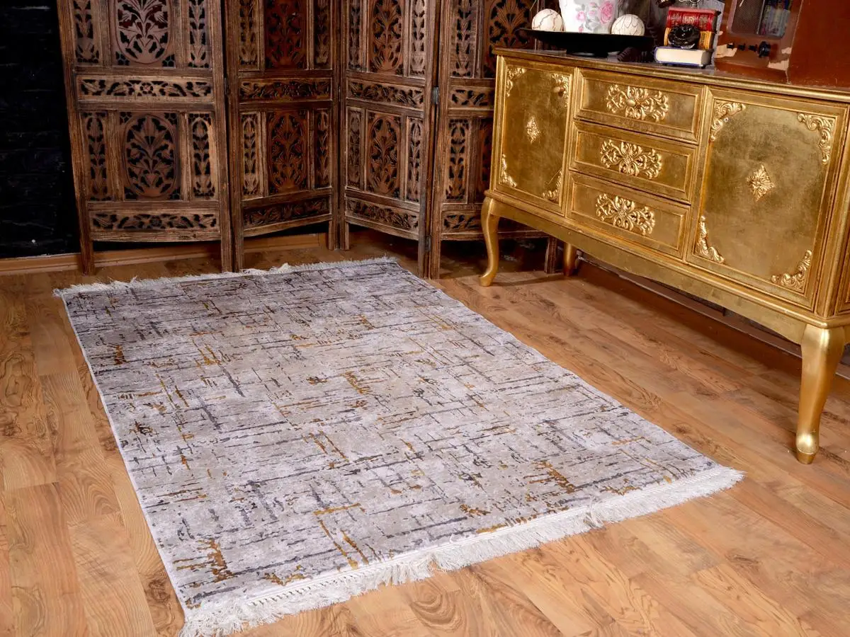 

Latex Anti-Slip Soles Digital Print Velvet Carpet Desire Yellow 180x280 cm