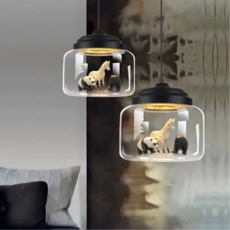 Креативная стеклянная Подвесная лампа в стиле постмодерн Северной Европы