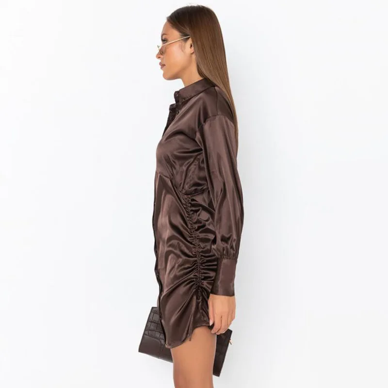 UFOA 2021 осень и зима модная повседневная темпераментная Однотонная рубашка с