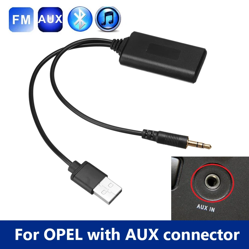 Автомобильный Aux ресивер 4 1 беспроводной bluetooth 3 5 мм стерео разъем USB аудио адаптер