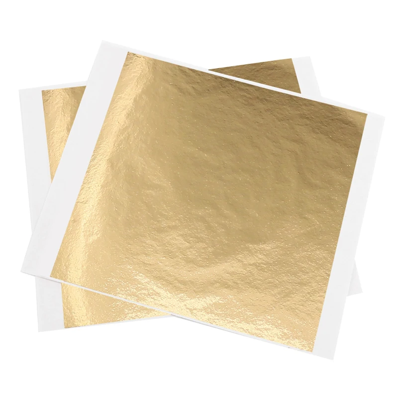 13x см золотая фольга бумажные листы с золотыми листьями для искусства и рукоделия