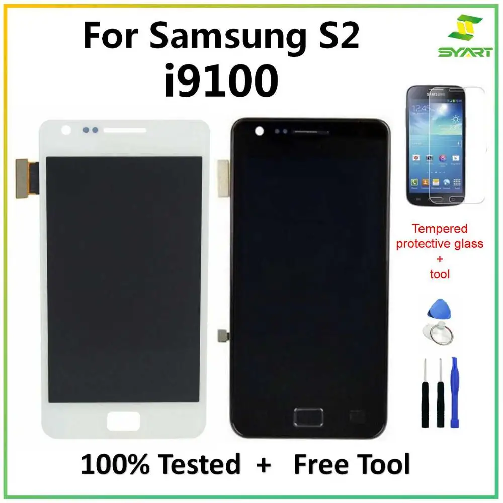 Для Samsung Galaxy S2 I9100 ЖК дисплей с сенсорным экраном дигитайзер в сборе запасные