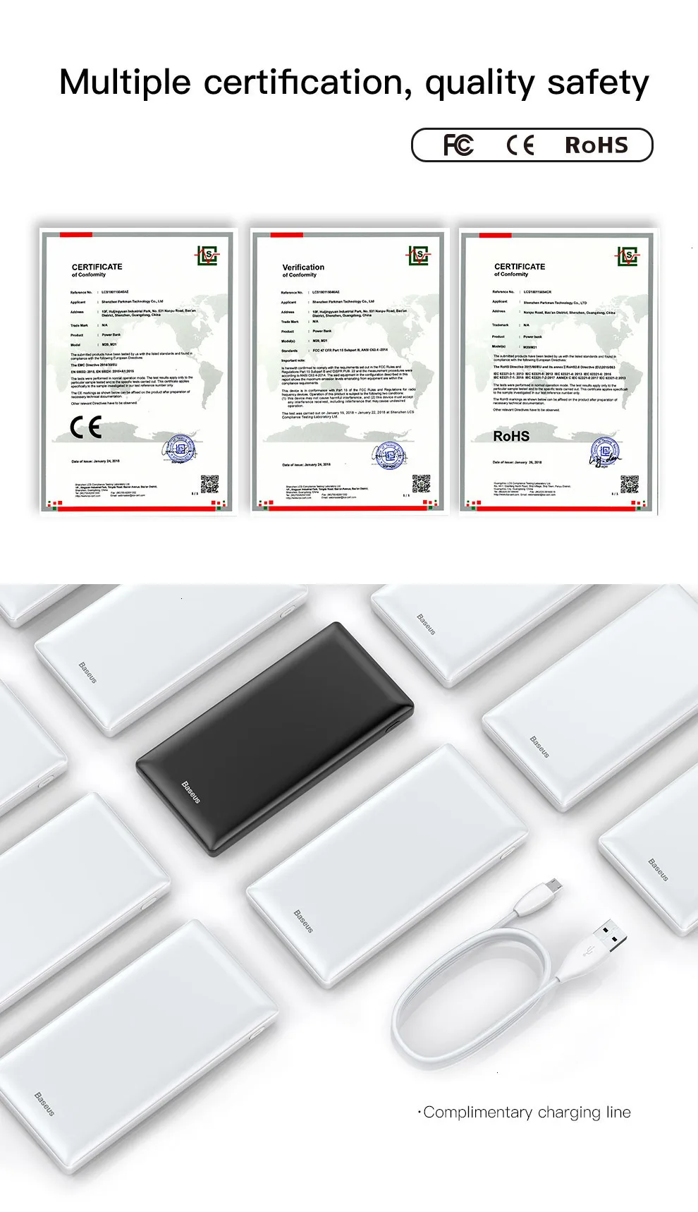 Baseus 20000 мАч Внешний аккумулятор USB C Быстрая зарядка зарядное устройство 20000 мАч повербанк для iPhone Xiaomi Портативный внешний аккумулятор power Bank