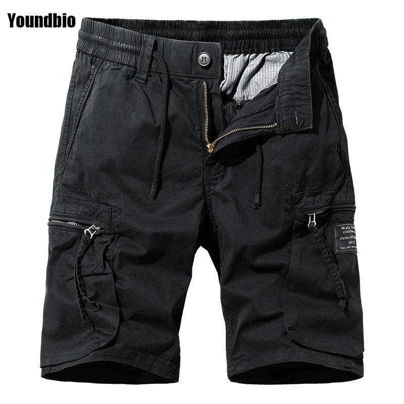 

Men Summer Shorts High Quality Pure Cotton Overalls Shorts Fashion Casual Mountaineering Moisture-proof Shorts Men