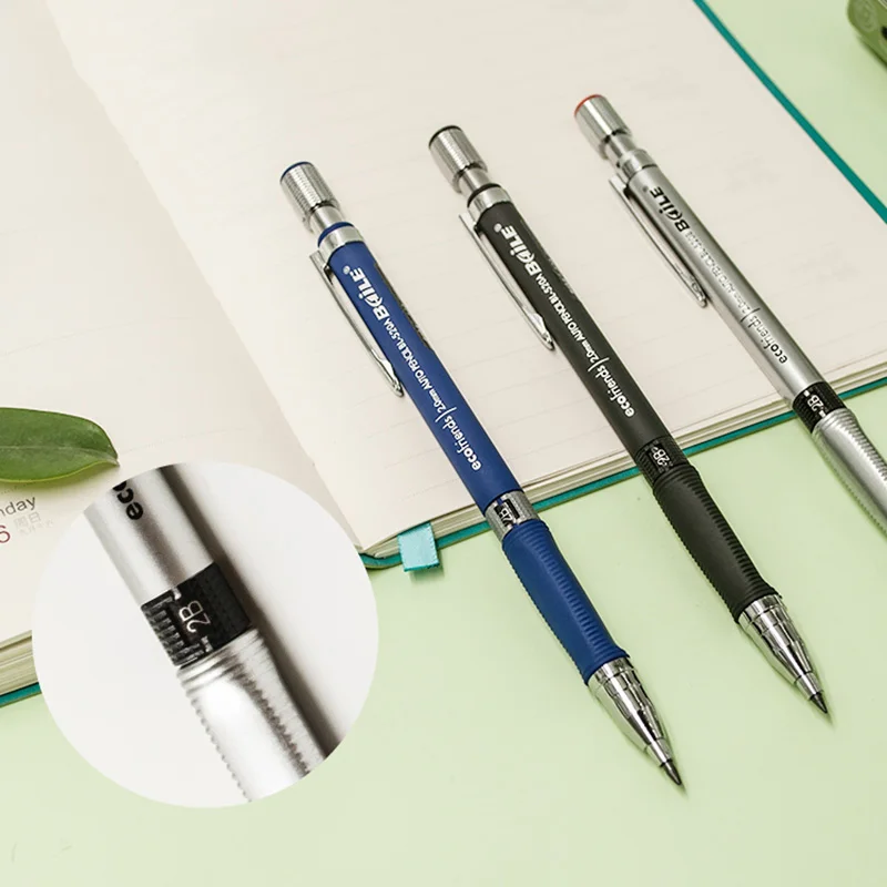 1Pc 2.0mm Creative Metal Mechanical Pencil Kawaii 2B Drawing Automatic Pencils For Kids Gifts School Office Supplies Stationery |