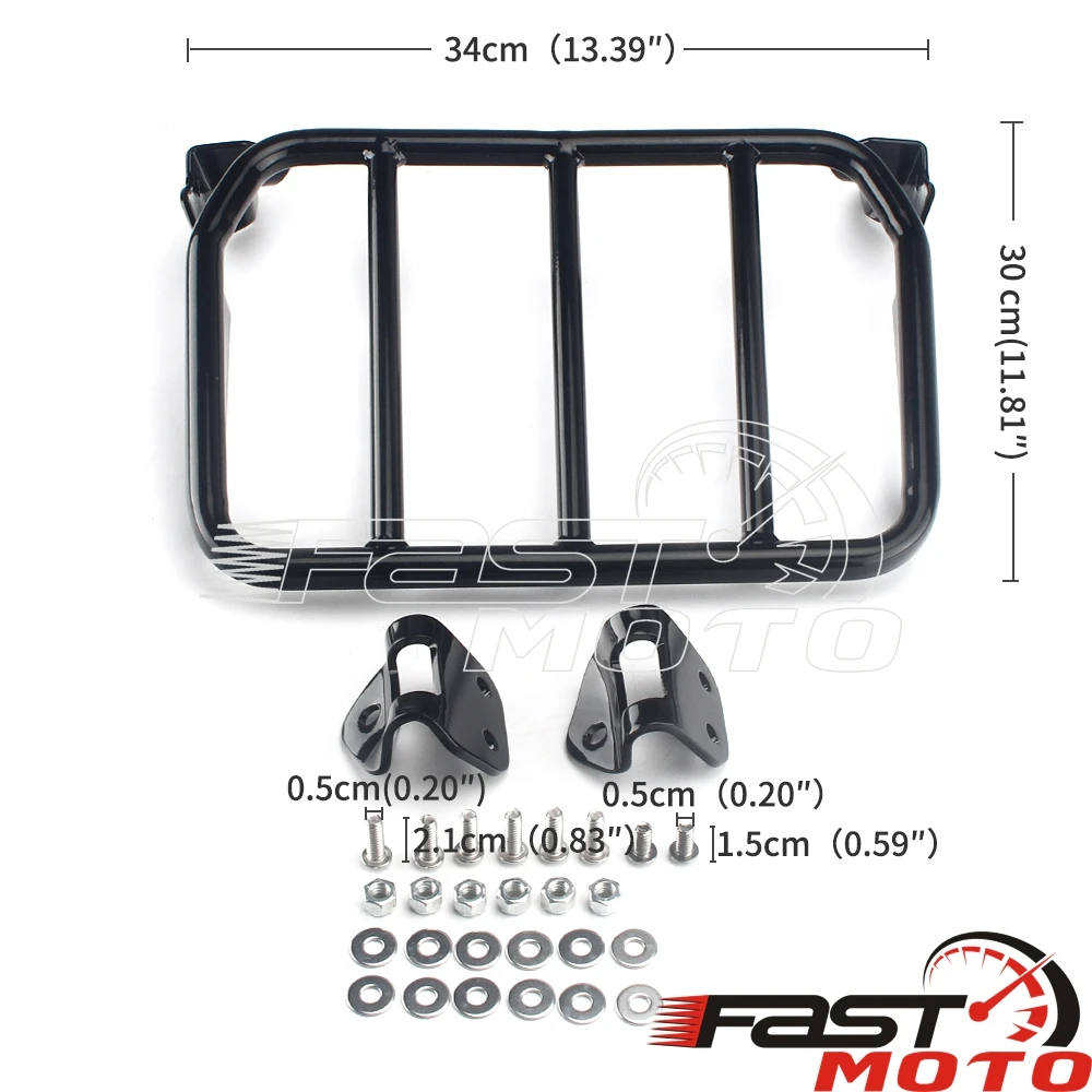 Багажная стойка из хромированной стали для Harley Softail Fat Boy