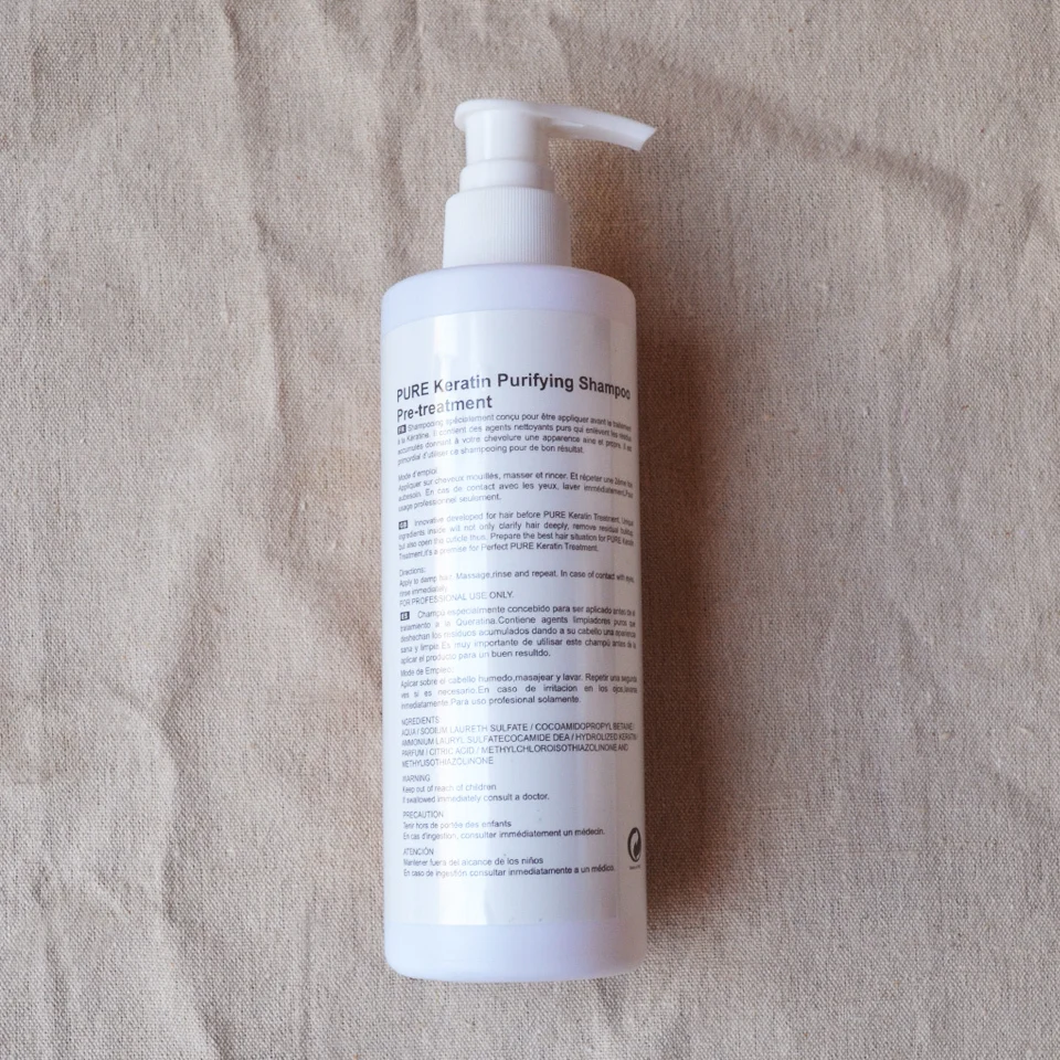 Очищающий шампунь PURC лечение волос кератином Глубокая очистка 300 мл Лидер продаж