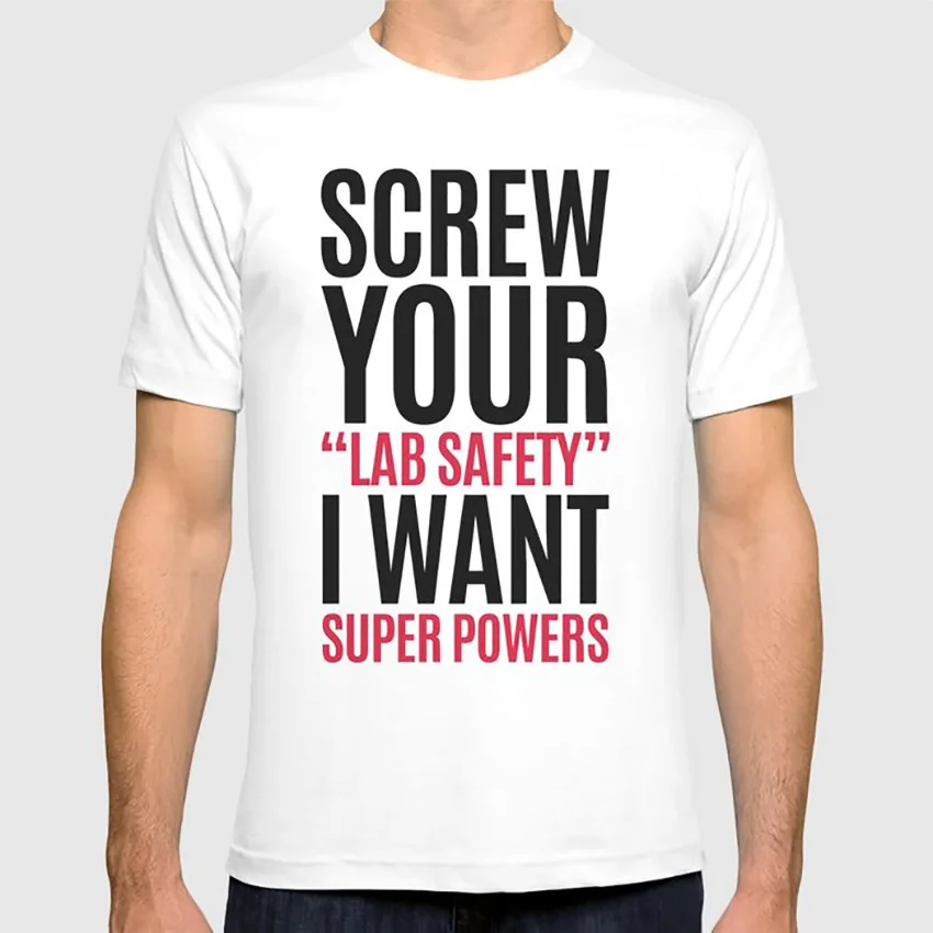 I Want Super Powers Funny Quote T Shirt Humor Humour Jokes Fun Crazy Cool Hipster Quotes Lab | Мужская одежда