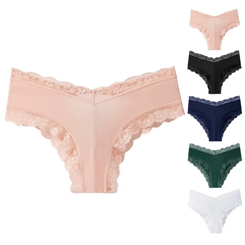 

Women Sexy Lace Panties Transparent Underpant Hollow Out Thin Strap Thong G-string Wholesale Feminina Lingerie Underwear Briefs