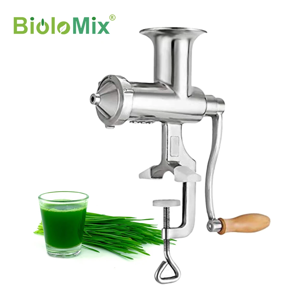 o Envio Gratuito de 100% Inoxidável Wheatgrass Juicer Frutas Citrus Suco Extrator Venda Quente Aço