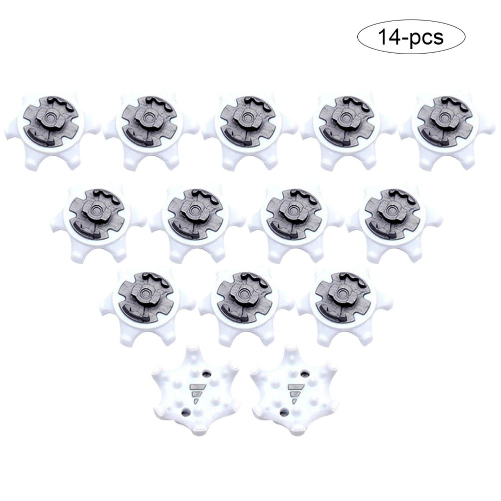 

14Pcs TPR Golf Shoe Spikes Replacement Champ Cleats Pins Fast Twist Turn Screw Studs Stinger Golf Accessories Golf Training Aids