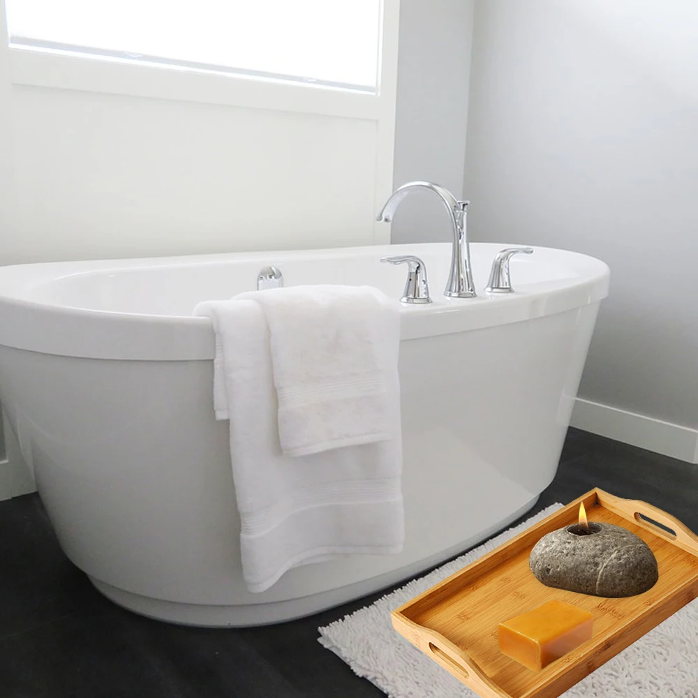 Поднос для чайной еды сервировочный поднос ужин завтрак из цельного дерева отель