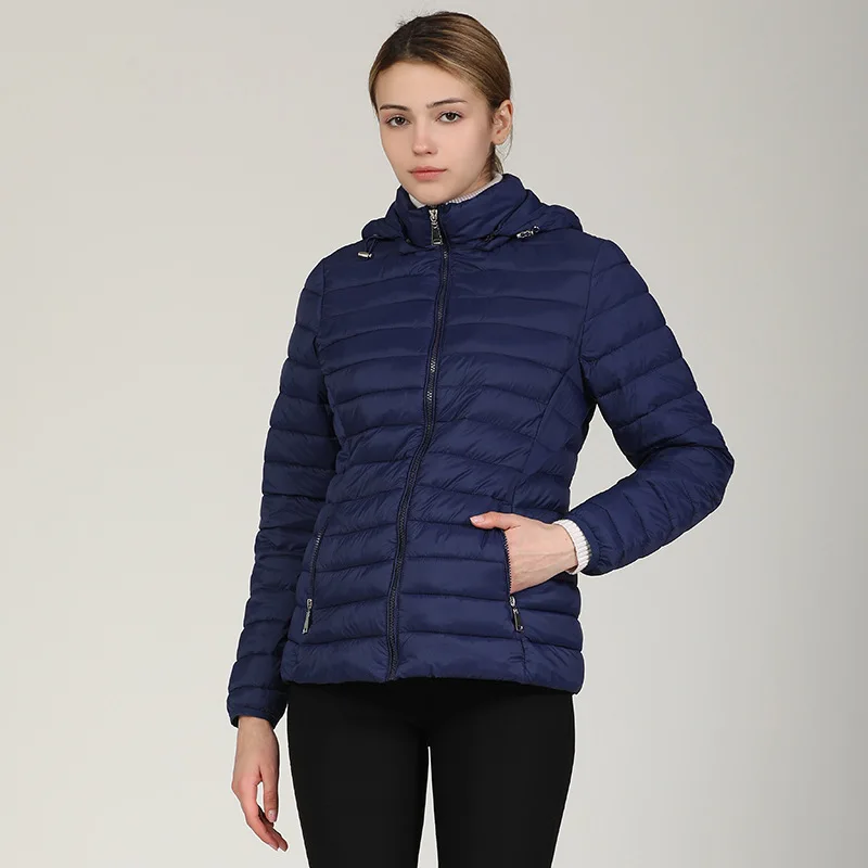 

Bubble Coat Warm Parkas Women Winter Woman Crop Jacket Heating Hooded Black Padded Khaki Puffer Jacket Hoodie Hoody Fashion 2020